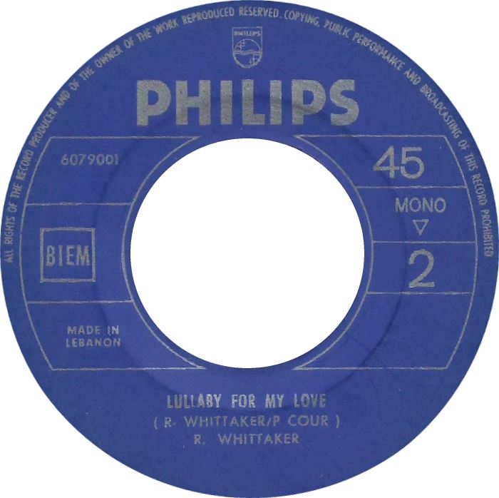 Roger Whittaker - I Don't Believe In If Anymore Vinyl Singles Vinyl Zeer Goed / Hoesje Generic "VINYLSINGLES.NL"