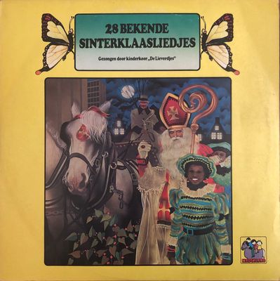 Kinderkoor De Chicklets - 28 Bekende Sinterklaasliedjes (LP) Vinyl Zeer Goed / Hoes Goed "VINYLSINGLES.NL"