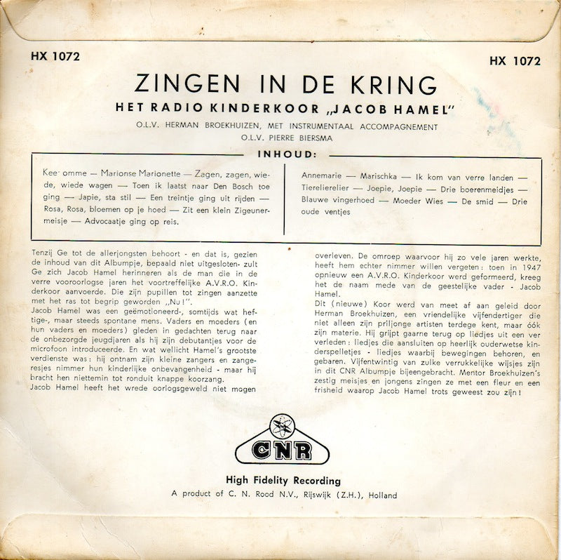 Kinderkoor Jacob Hamel - Zingen In De Kring 2