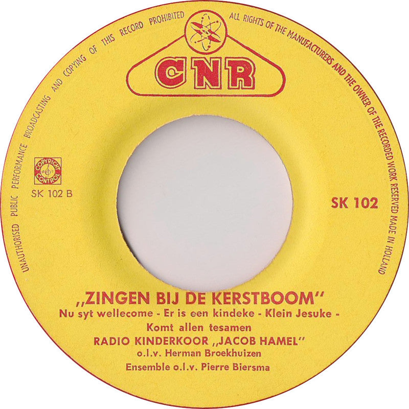 Kinderkoor Jacob Hamel - Zingen Bij De Kerstboom 19595 Vinyl Singles Hoes: Generic