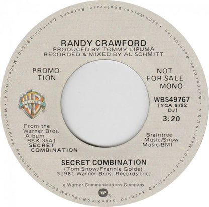 Randy Crawford - Secret Combination Vinyl Singles Vinyl (VG) <br> Hoes Generic