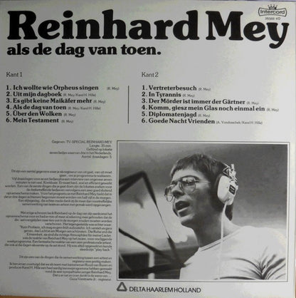 Reinhard Mey - Als De Dag Van Toen (LP) Vinyl LP Vinyl Very Good (VG) <br> Hoes Good Plus (G+)