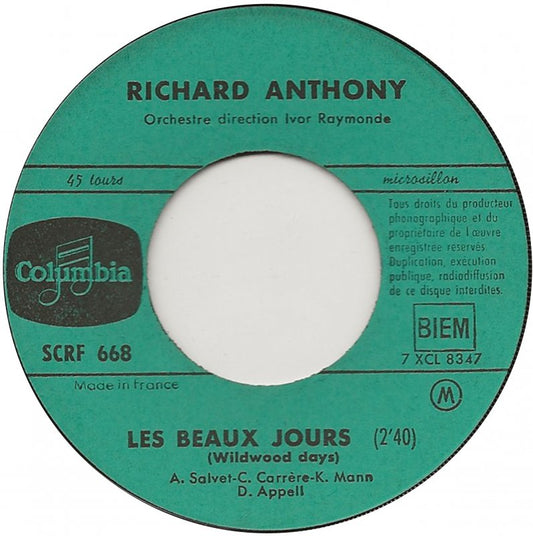 Richard Anthony - Les Beaux Jours