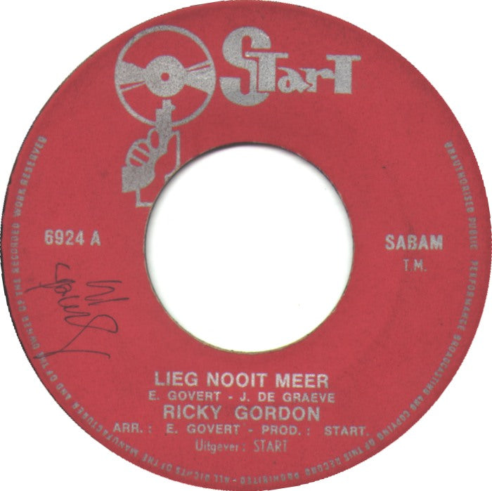 Ricky Gordon - Lieg Nooit Meer
