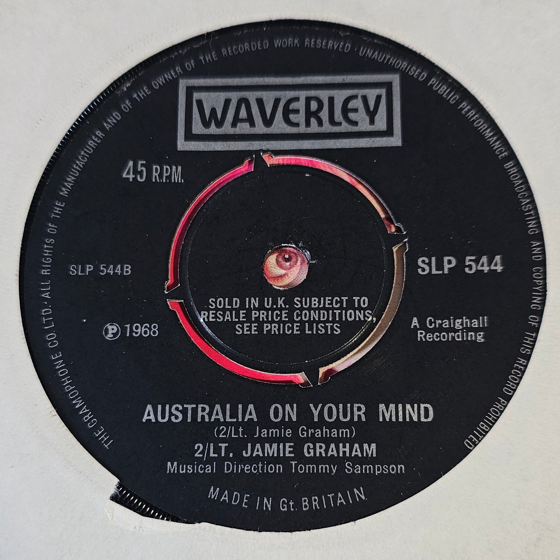 2/LT. Jamie Graham – Seven Hundred Glengarried Men Vinyl Singles Vinyl (VG) <br> Generic