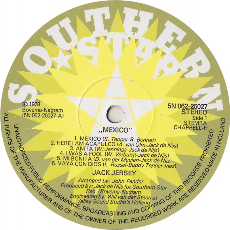 Jack Jersey - Mexico (LP) 97-45943