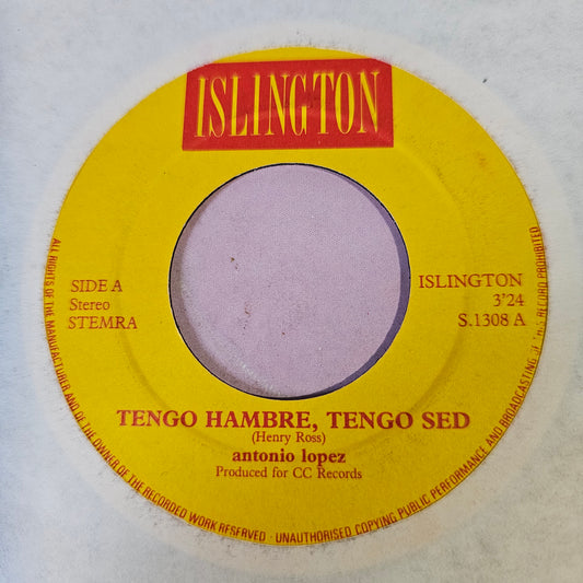 Antonio Lopez - Tengo Hambre, Tengo Sed Vinyl Singles Vinyl (VG) <br> Hoes Generic