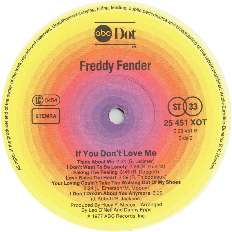 Freddy Fender - If You Don't Love Me (LP)