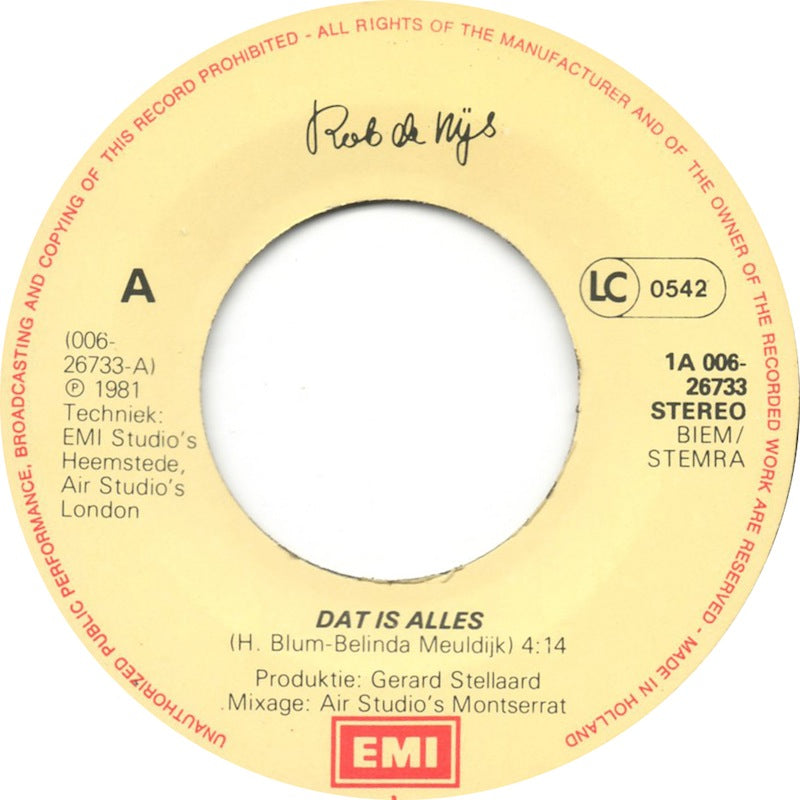 Rob de Nijs - Dat Is Alles