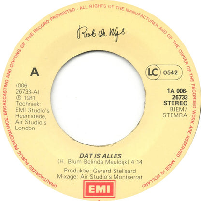 Rob de Nijs - Dat Is Alles