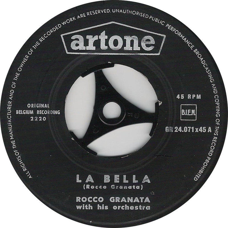Rocco Granata - La Bella Vinyl Singles Vinyl Very Good (VG) <br> Hoes Generic