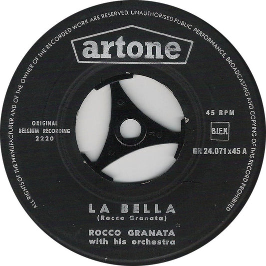 Rocco Granata - La Bella Vinyl Singles Vinyl Very Good (VG) <br> Hoes Generic