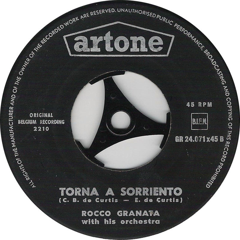 Rocco Granata - La Bella Vinyl Singles Vinyl Very Good (VG) <br> Hoes Generic