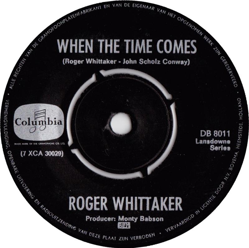 Roger Whittaker - Mexican Whistler Vinyl Singles Vinyl Zeer Goed / Hoesje Generic "VINYLSINGLES.NL"