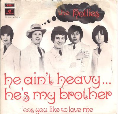 Hollies - He Ain't Heavy ... He's My Brother Vinyl Singles Vinyl Zeer Goed / Hoesje Goed "VINYLSINGLES.NL"