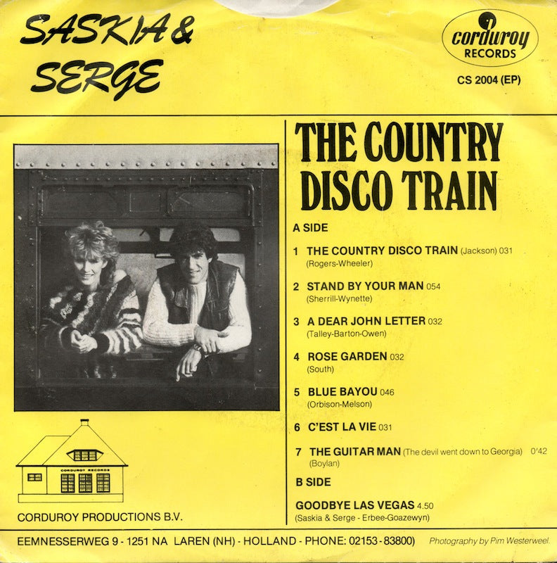 Saskia & Serge - The Country Disco Train (EP) Vinyl Singles EP Goede Staat