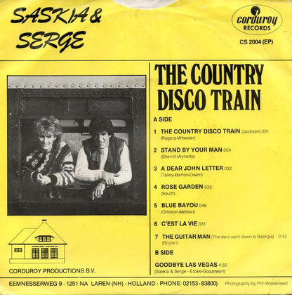 Saskia & Serge - The Country Disco Train (EP) 13336 Vinyl Singles EP Goede Staat