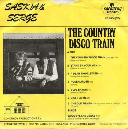 Saskia & Serge - The Country Disco Train (EP) 19439 Vinyl Singles EP Goede Staat