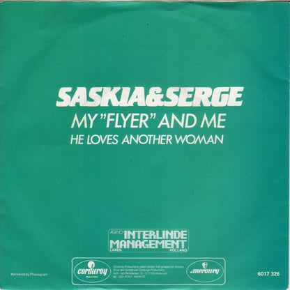Saskia & Serge - My "Flyer" And Me Vinyl Singles Vinyl Very Good (VG) <br> Hoes Good Plus (G+)