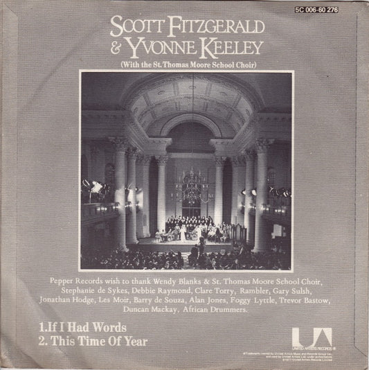 Scott Fitzgerald & Yvonne Keeley - If I Had Words 41671