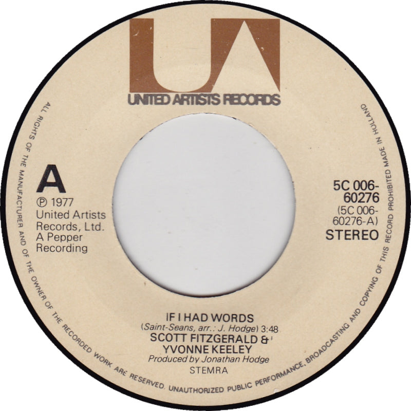 Scott Fitzgerald & Yvonne Keeley - If I Had Words