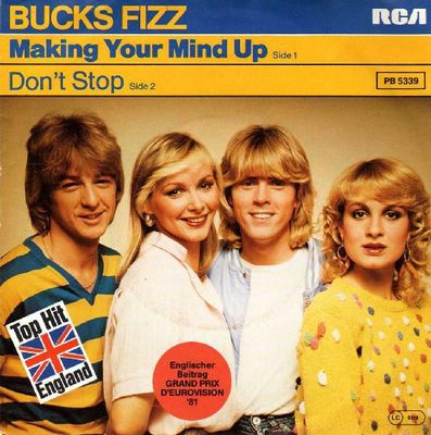 Bucks Fizz - Making Your Mind Up Vinyl Singles Vinyl Zeer Goed / Hoesje Goed "VINYLSINGLES.NL"