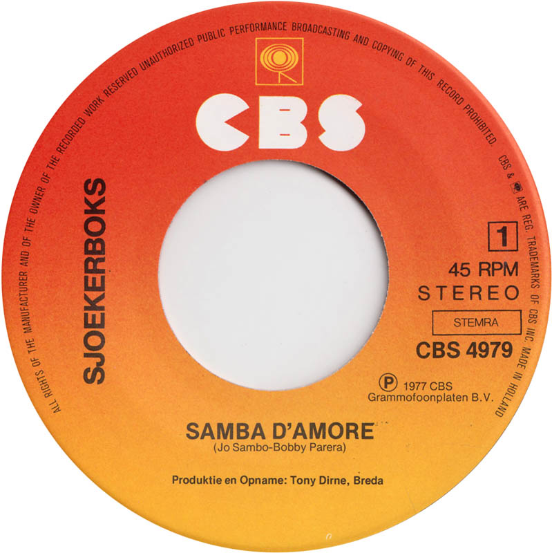 Sjoekerboks - Samba D'Amore