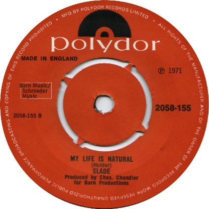 Slade - Coz I Luv You Vinyl Singles Vinyl Zeer Goed / Hoesje Generic "VINYLSINGLES.NL"