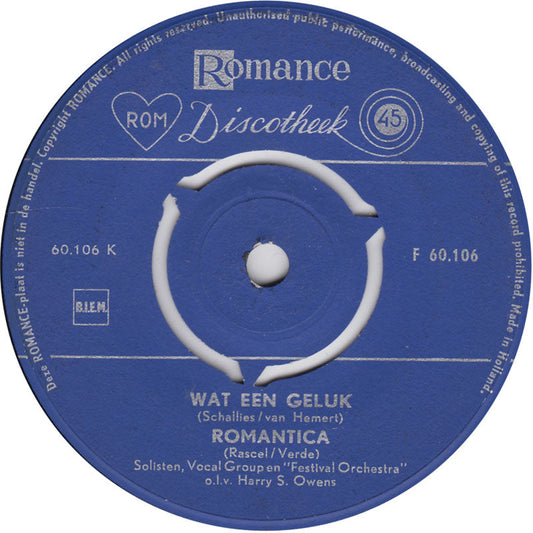 Solisten, Vocal Group En Festival Orchestra - Songfestival Londen Vinyl Singles Vinyl Very Good (VG) <br> Hoes Good Plus (G+)