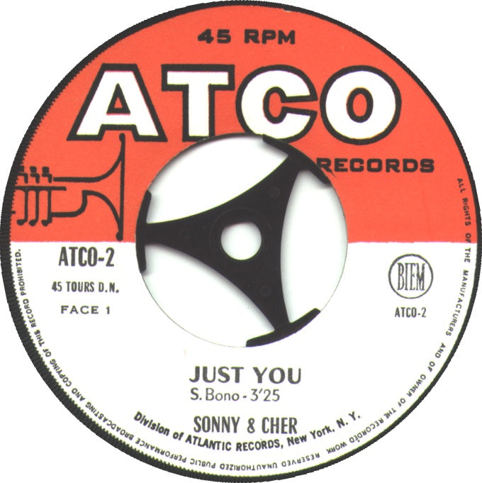 Sonny & Cher - Little Man Vinyl Singles Vinyl Very Good (VG) <br> Hoes Generic