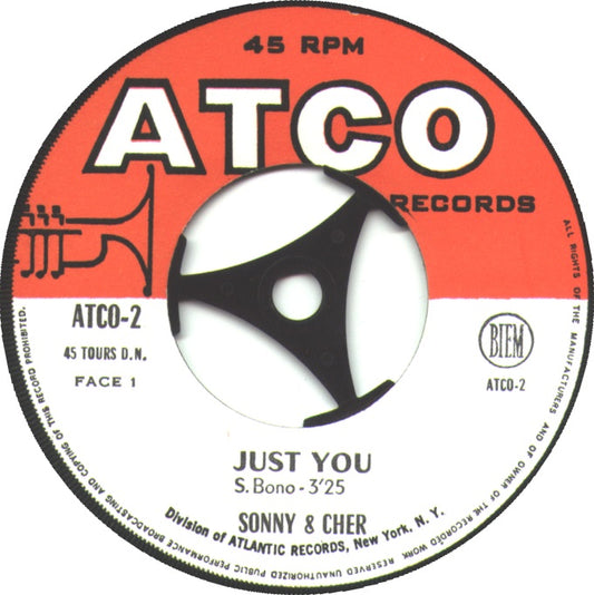 Sonny & Cher - Little Man Vinyl Singles Vinyl Very Good (VG) <br> Hoes Generic