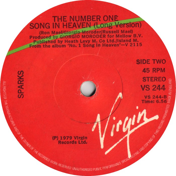 Sparks - The Number One Song In Heaven