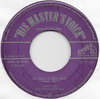 Tante Leen - Wanneer Je Naar Je Moeder Kijkt Vinyl Singles Vinyl Very Good (VG) <br> Hoes Generic