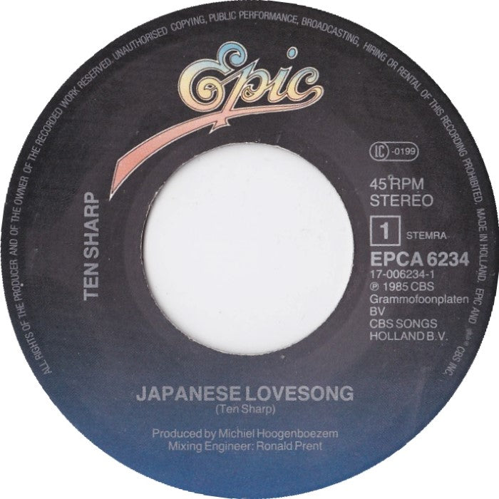 Ten Sharp - Japanese Lovesong