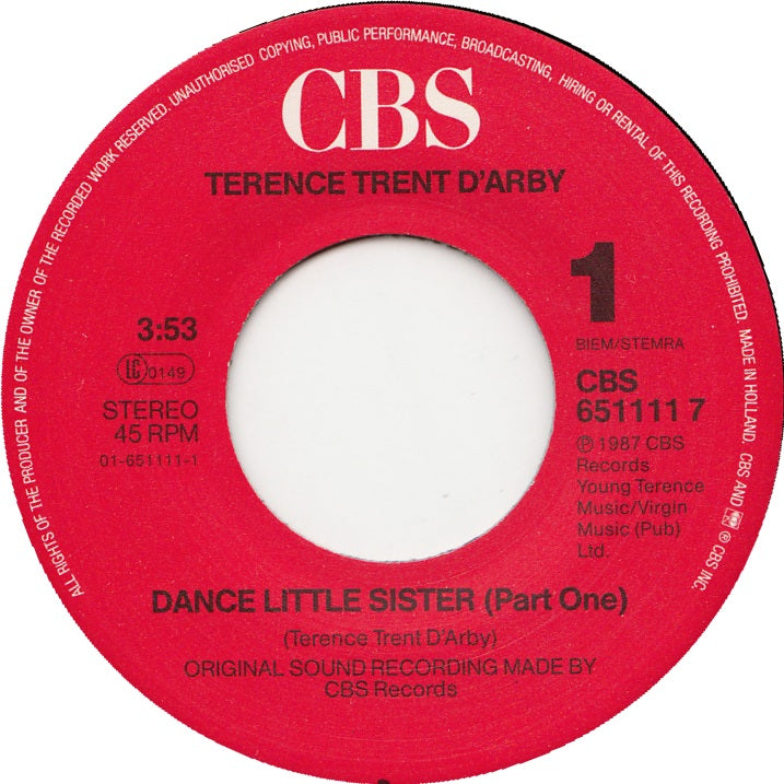 Terence Trent D'Arby - Dance Little Sister