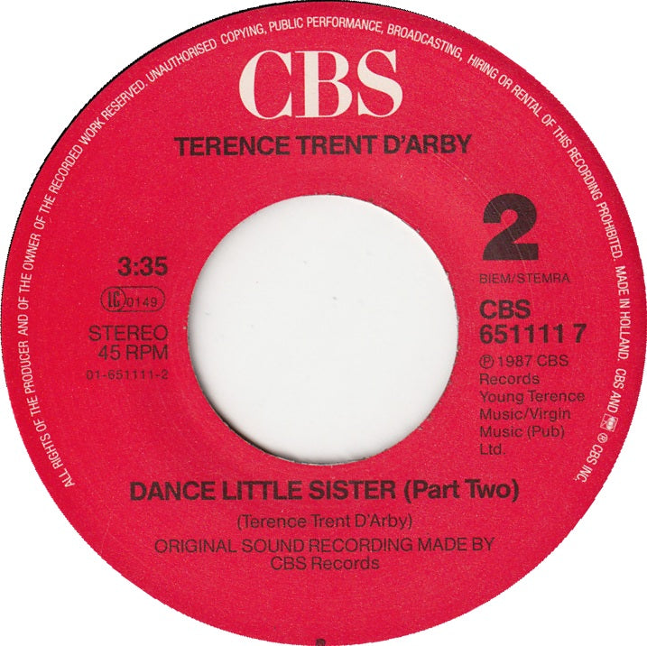 Terence Trent D'Arby - Dance Little Sister