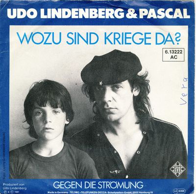 Udo Lindenberg - Wozu Sind Kriege Da? Vinyl Singles Vinyl (VG) <br> Hoes (G+)