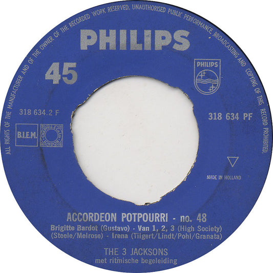 3 Jacksons - Accordeon Potpourri No. 48 Vinyl Singles Vinyl Goed / Hoes Generic