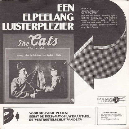 Cats - She Was Too Young Vinyl Singles Vinyl Very Good (VG) <br> Hoes Good Plus (G+)