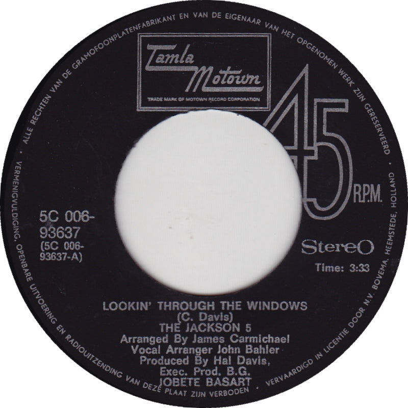 Jackson 5 - Lookin' Through The Windows 17164 Vinyl Singles Goede Staat