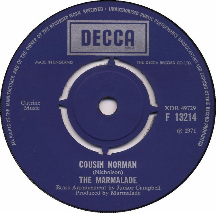 Marmalade - Cousin Norman Vinyl Singles