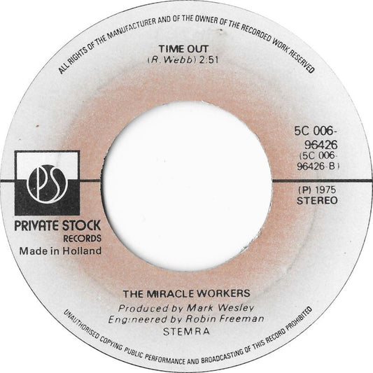 Miracle Workers - Something Vinyl Singles Vinyl Very Good (VG) <br> Hoes Generic