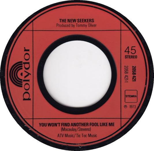 New Seekers - You Won't Find Another Fool Like Me Vinyl Singles Vinyl Goed / Hoes Generic