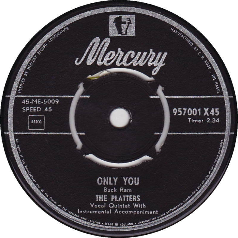 Platters - The Great Pretender Vinyl Singles Vinyl Very Good (VG) <br> Hoes Generic