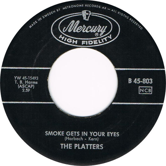 Platters - Smoke Gets In Your Eyes 19460 Vinyl Singles Goede Staat