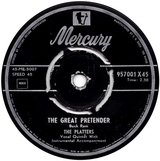 Platters - The Great Pretender Vinyl Singles Vinyl Very Good (VG) <br> Hoes Generic