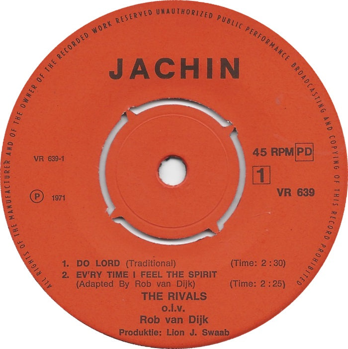 Rivals / The New Orleans Syncopators - Do Lord Vinyl Singles EP Vinyl Very Good (VG) <br> Hoes Generic