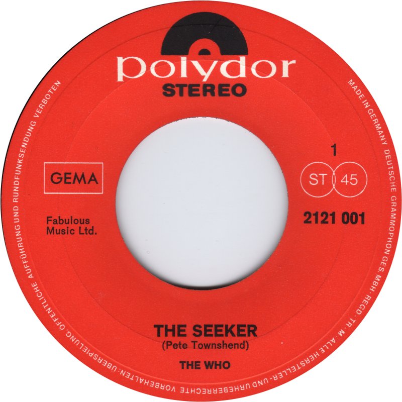 Who - The Seeker (B-Keus)