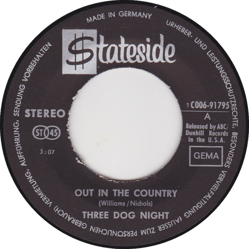 Three Dog Night - Out In The Country