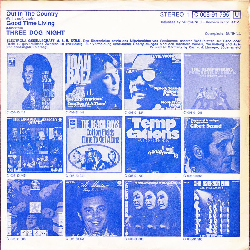 Three Dog Night - Out In The Country